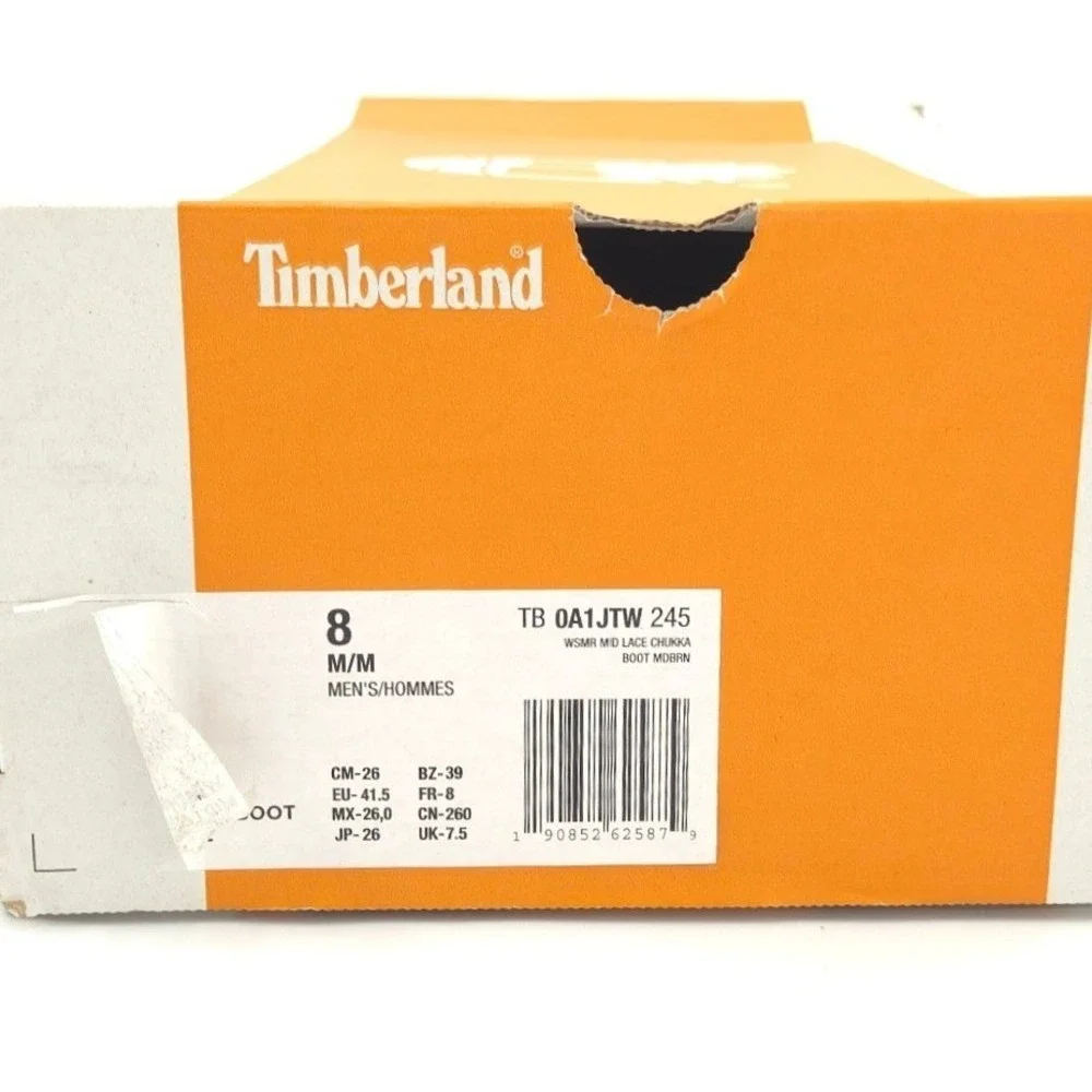 Timberland Westmore Chukka Boots Mens 8 Brown Leather Moc-toe TB0A1JTW245 NEW